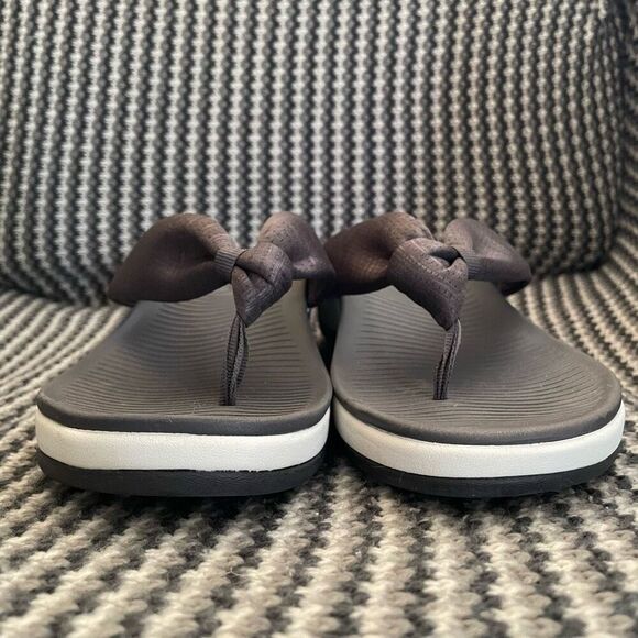 Skechers Arch Fit Sunshine grey flip flop sandal women’s shoe size 10 - Picture 4 of 10